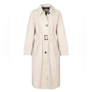 Barbour Women’s Somerland Trench Coat Blanc Sz 8